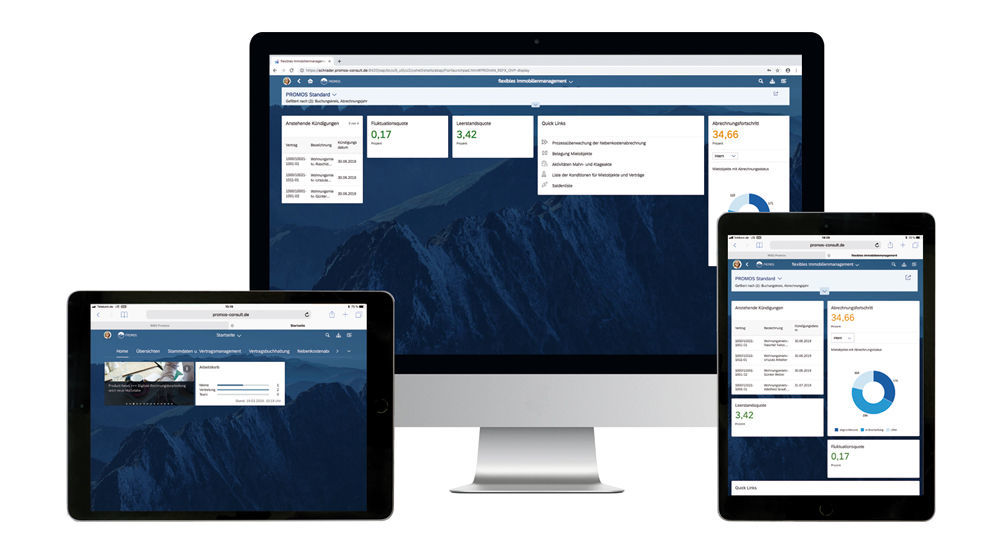 Digitales Immobilienmanagement mit den PROMOS Lösungen für SAP S/4HANA und SAP Fiori