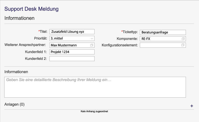 PROMOS Supportmeldung in SAP Fiori