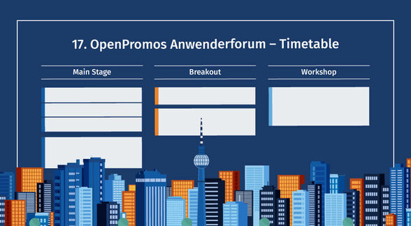 Die Agenda des OpenPromos Anwenderforums spiegelt aktuelle Trendthemen, wie KI, ERP und E-Rechnung wider.