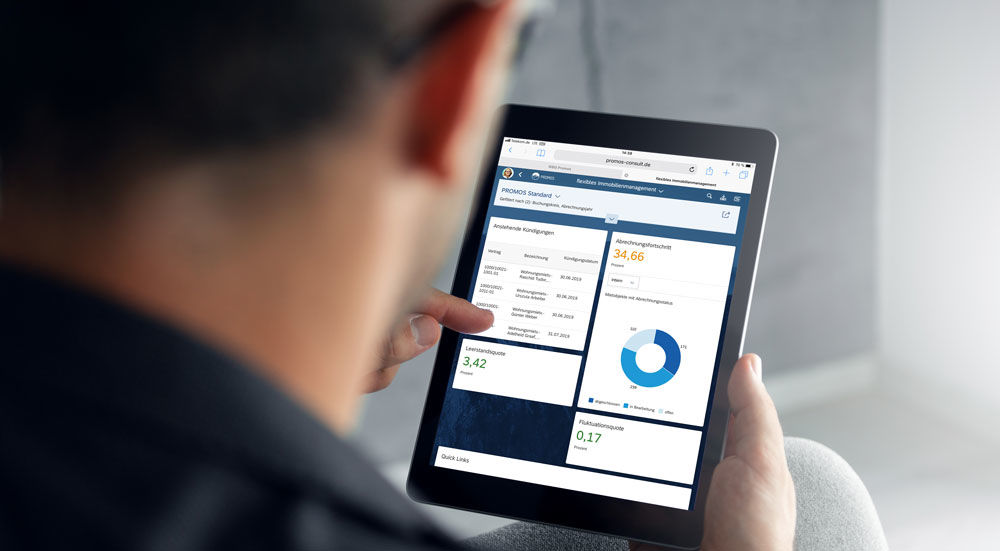 Digitales Immobilienmanagement mit den PROMOS Lösungen für das SAP Fiori Launchpad