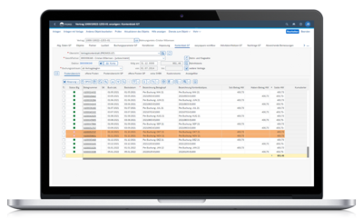 PROMOS contract account sheet