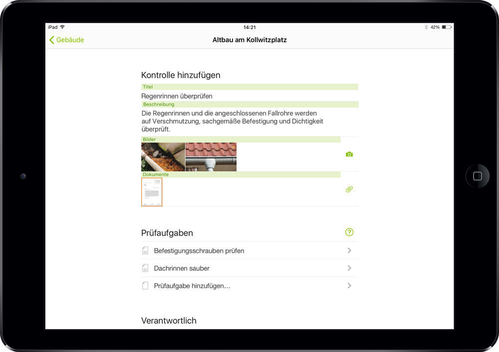 Prüfaufgaben in der easysquare Verwalter-App für Ihr Bestandsmanagement