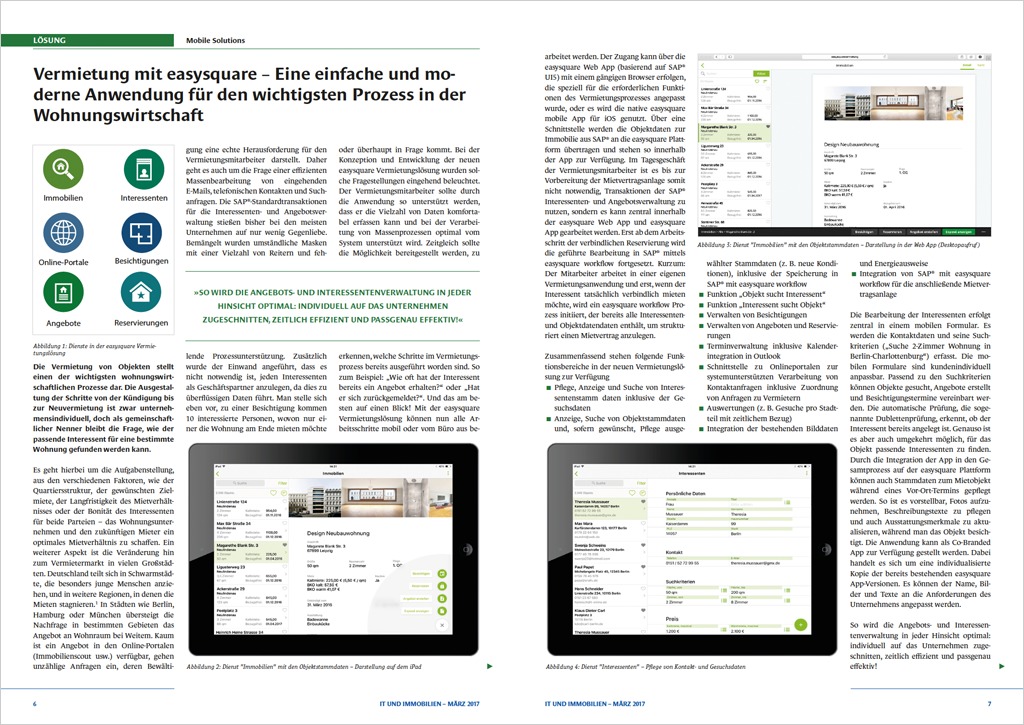 You can read about this and much more here at the end of March. If you would prefer to enjoy the rustling of paper and browse the print version, then why not subscribe to the magazine now. Vorschau auf Ausgabe 24 des Fachmagazins Informationstechnologie & Immobilien