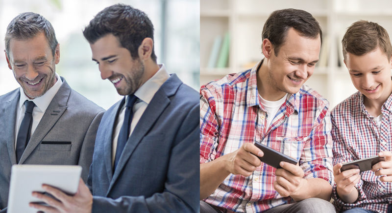 Figure 1: Modern customer communication increasingly takes place digitally on mobile terminal devices.  Moderne Kundenkommunikation findet zunehmend digital auf mobilen Endgeräten statt.