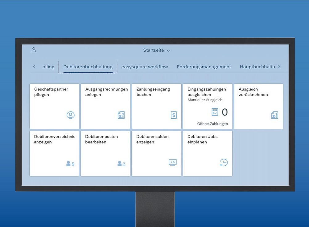 Figure 1: The Fiori ® launchpad provides users with a quick, central access to their IT platform.
