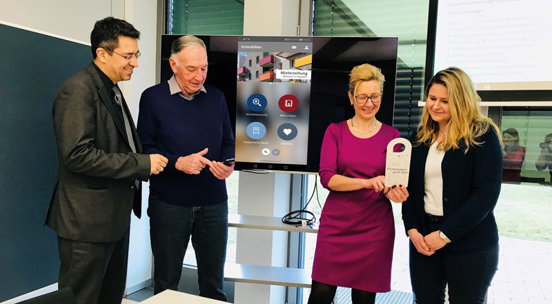 Figure 1: With the launch of the tenant app, ProPotsdam is entering a new, digital era. Launch der ProPotsdam Mieter-App powered by easysquare