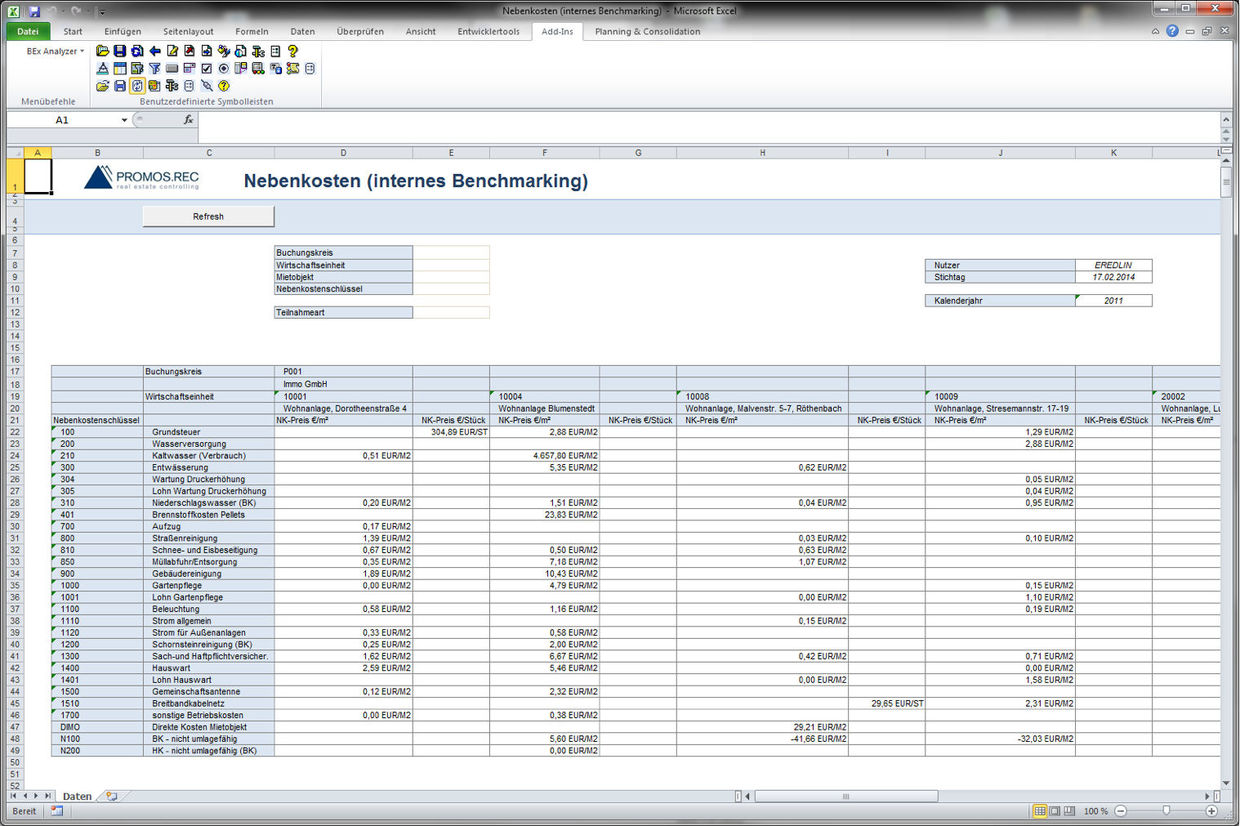 Modul 2 Internes Benchmarking im Betriebskosten Controlling