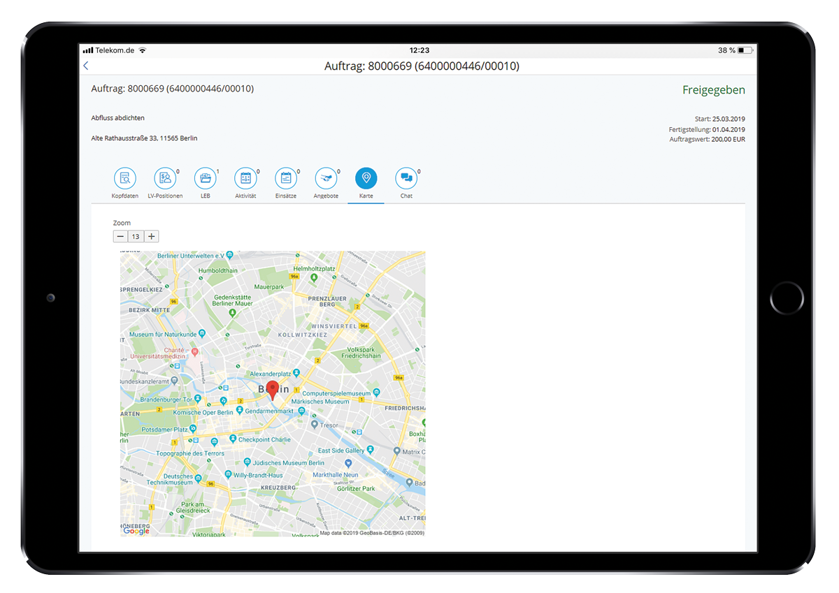lle Aufträge stehen in der easysquare mobile App zur Verfügung und können vor Ort bearbeitet werden.