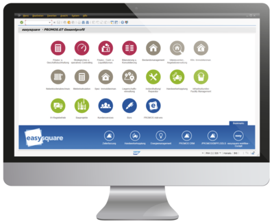 Übersichtliche Startmaske von easysquare workflow, integriert in SAP