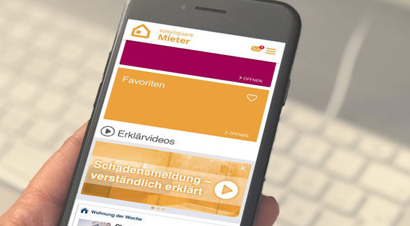 In der easysquare Mieter-App können Videos, wie zum Beispiel Erklärfilme, eingebettet werden.