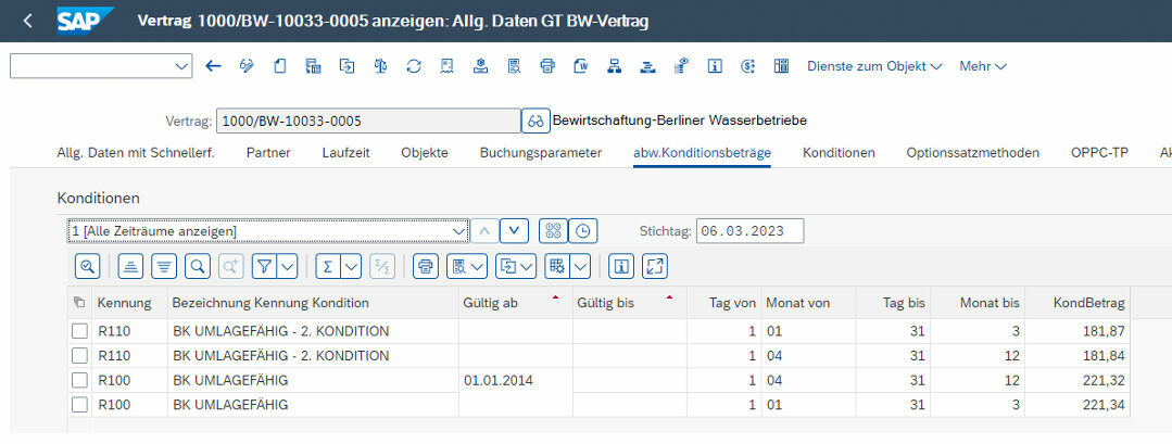 Abbildung abweichender Abschlagszahlungen im SAP® Immobilienvertrag