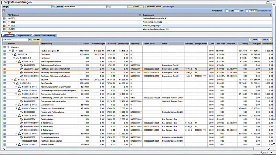 Figure 3: The PROMOS construction account portal is a web portal to which external third parties have flexible access. Das PROMOS Baubuchportal ist ein Webportal, auf das externe Dritte flexibel zugreifen können.