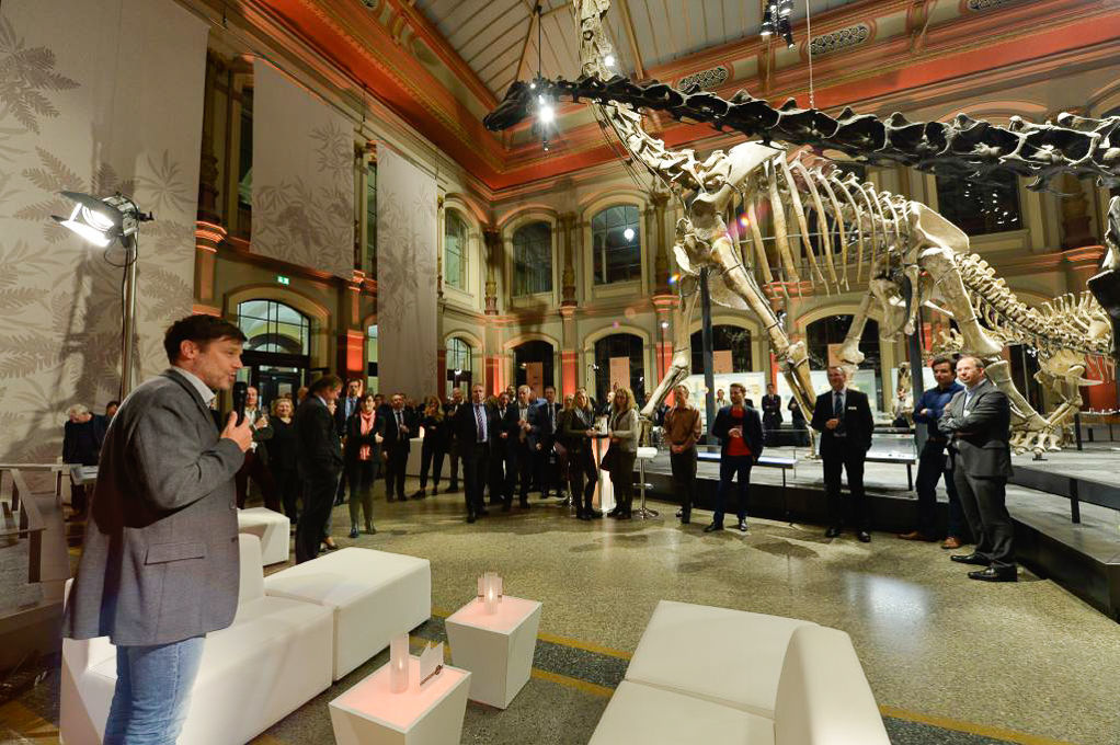 The evening event of the 12th OpenPromos Anwenderforum in the museum for natural history in Berlin Die Abendveranstaltung des 12. OpenPromosAnwenderforums im Museum für Naturkunde Berlin