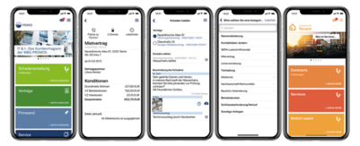 easysquare Mieter-App als native App für Android, iOS oder Web App für den PC