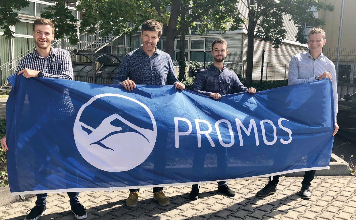 Jens Kramer, CEO of PROMOS consult, on location in Leipzig at the consulting and development department of EXAD: Christian Weckel, Jens Kramer, Toni Schuster and Christian Linke (left to right) PROMOS consult übernimmt EXAD Software für die Verbrauchsabrechnung